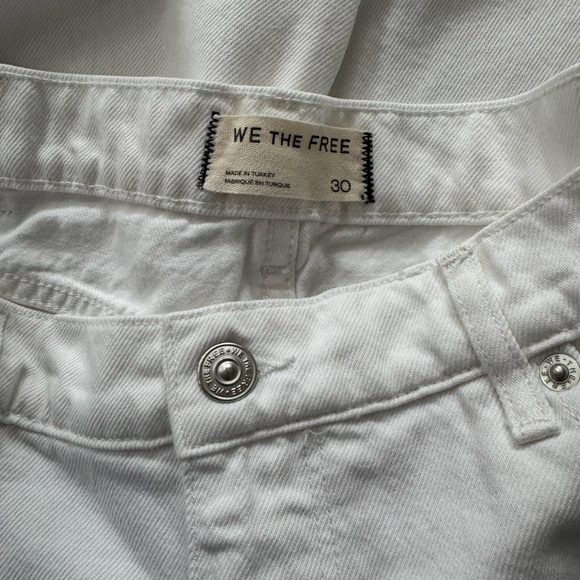 NWOT Women's Free People Stride White High Waist Baggy Denim Jeans Size 30 - Picture 6 of 9